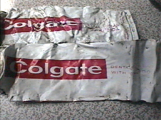 old toothpaste tubes