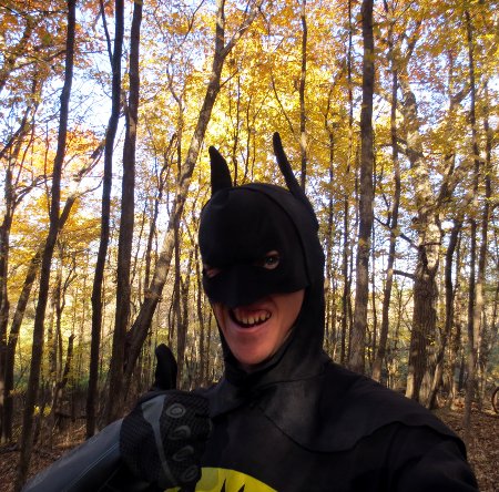 Batman taking a selfie