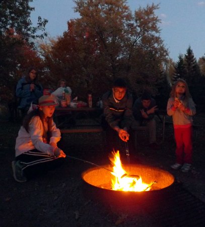 the kids at our campfire