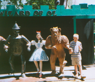 Alex with Wizard of Oz characters