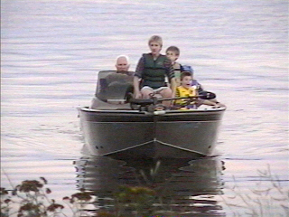 The boys on Grandpa's boat