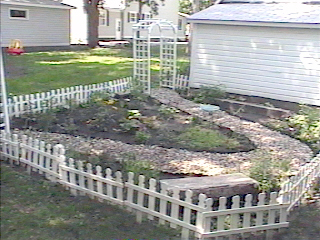 view of garden from corner
