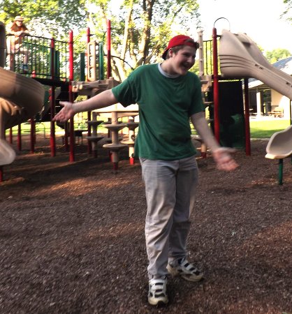 Corbin at the playground