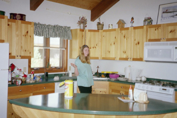 Shannon in kitchen