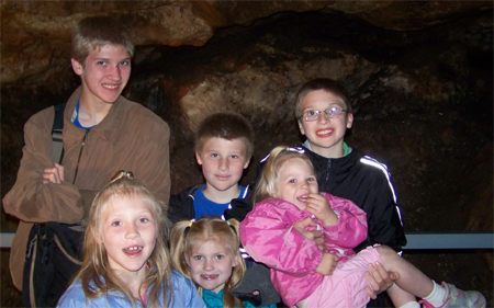 the kids in the cave