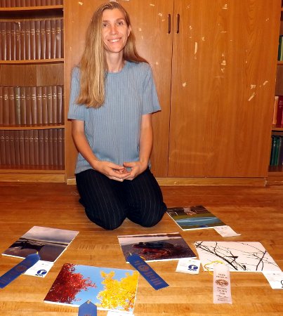 Shannon with her photos